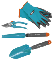 Outils de jardinage - gants - sécateur - couteau desherbeur GARDENA